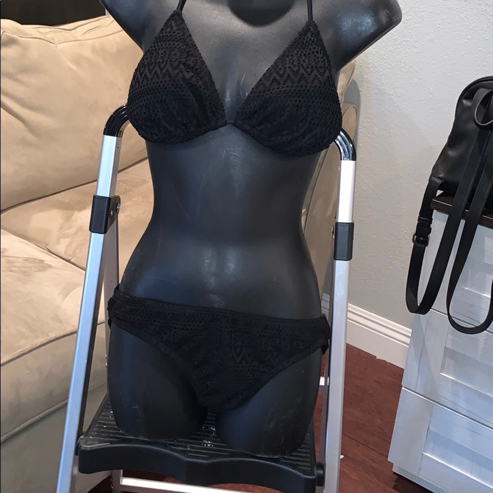 Black two piece bikini